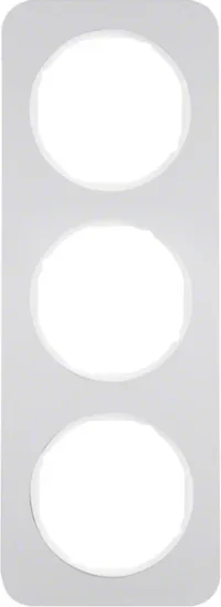 Berker Rahmen Aluminium/pows 3-fach 10132174