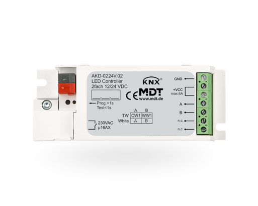 MDT Technologies LED Controller 2-Kanal 3/6A, AKD-0224V.02 – Produktbild 1 (Hersteller)