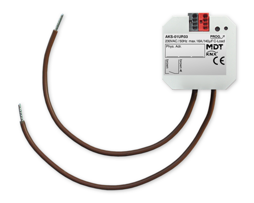 MDT technologies Schaltaktor 1-fach Unterputz, 16 A, 230 V A – Produktbild 1 (Hersteller)