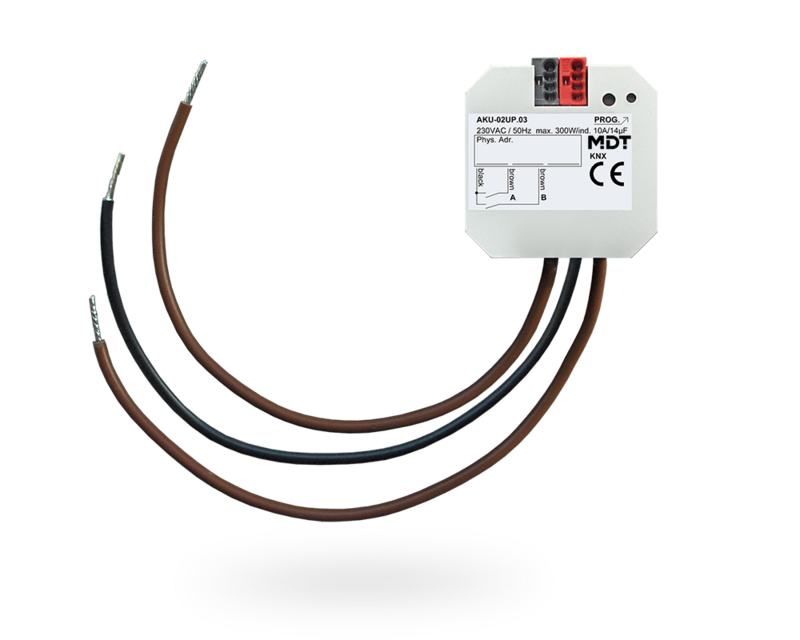 MDT technologies Universalaktor 2-fach Unterputz 10A,230VAC, – Produktbild 1 (Hersteller)