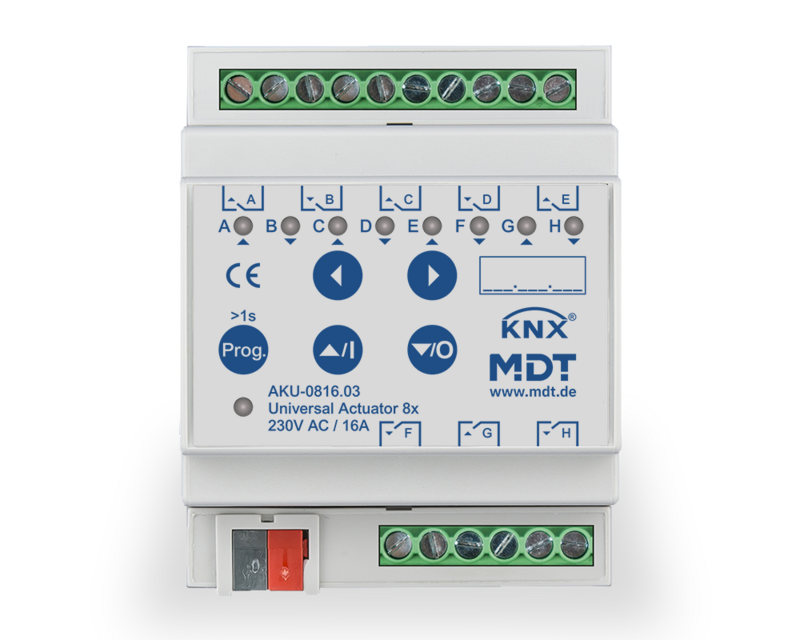 MDT Technologies Universalaktor AKU 8-fach 4TE Reiheneinbaug – Produktbild 1 (Hersteller)