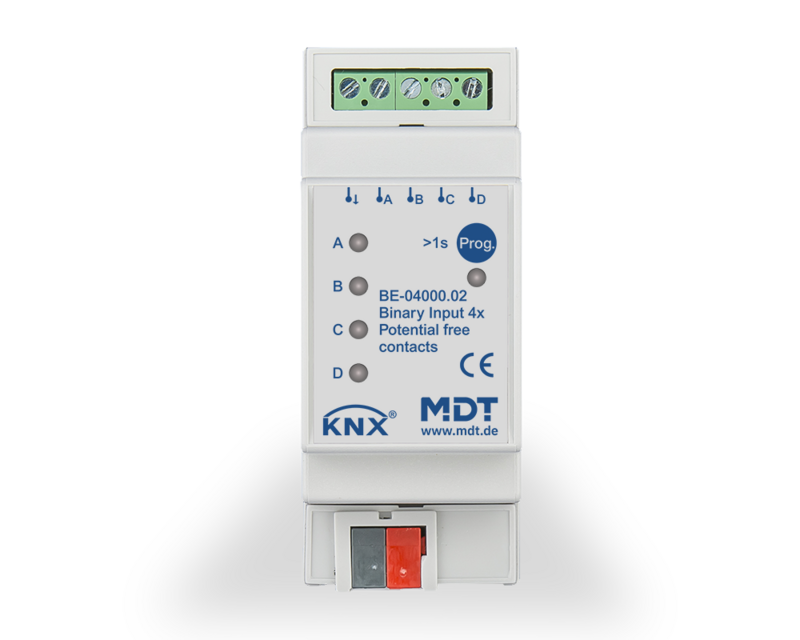 MDT Technologies Binäreingang 4-fach 2TE Reiheneinbaugerät,  – Produktbild 1 (Hersteller)