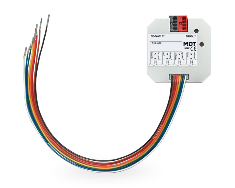 MDT technologies Tasterschnittstelle 4-fach Unterputz, poten – Produktbild 1 (Hersteller)
