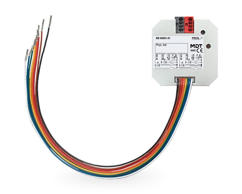 MDT technologies Tasterschnittstelle 6-fach Unterputz, poten – Produktbild 1 (Hersteller)