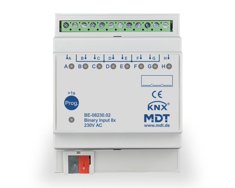 MDT Technologies Binäreingang 8-fach 4TE Reiheneinbaugerät,  – Produktbild 1 (Hersteller)