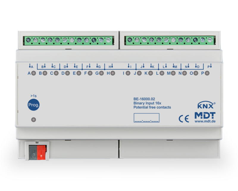 MDT Technologies Binäreingang 16-fach 8TE Reiheneinbaugerät, – Produktbild 1 (Hersteller)