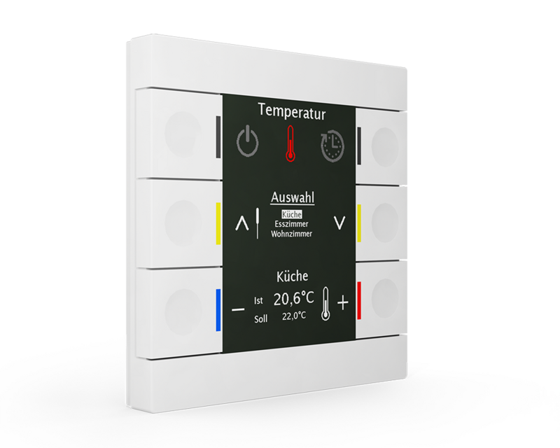 MDT Technologies Bedienzentrale Smart 86 mit Farbdisplay, re – Produktbild 1 (Hersteller)