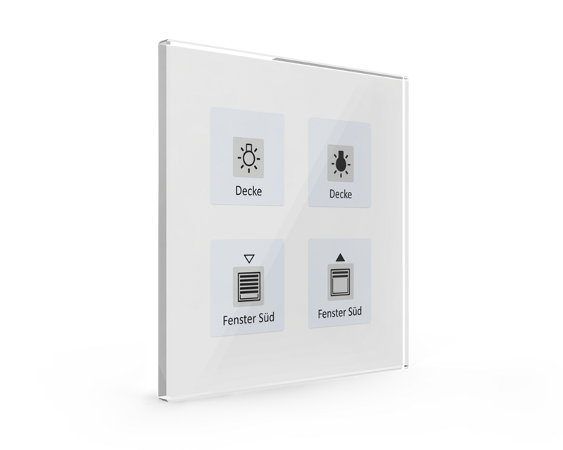 MDT technologies Glastaster Plus 4-fach weiß BE-GT04W.01 – Produktbild 1 (Hersteller)