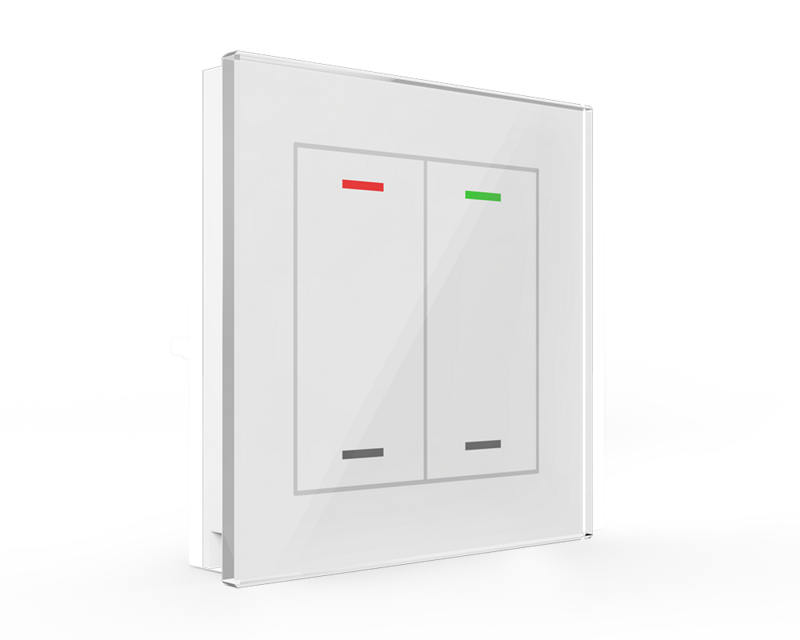 MDT technologies Glastaster II Light 2-fach RGBW, weiß, neut – Produktbild 1 (Hersteller)