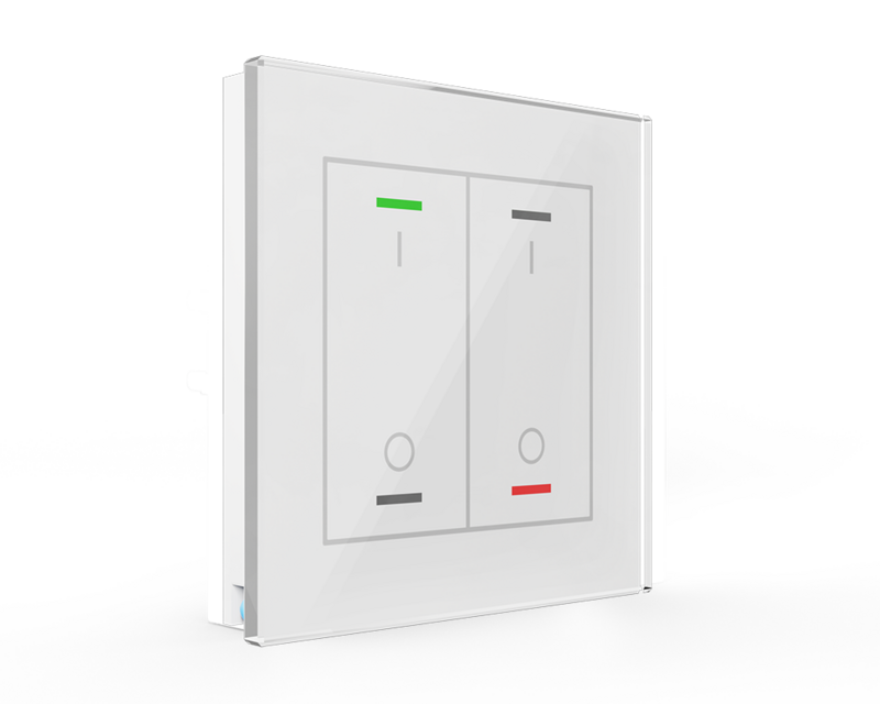 MDT technologies Glastaster II Light 2-fach RGBW, weiß, scha – Produktbild 1 (Hersteller)