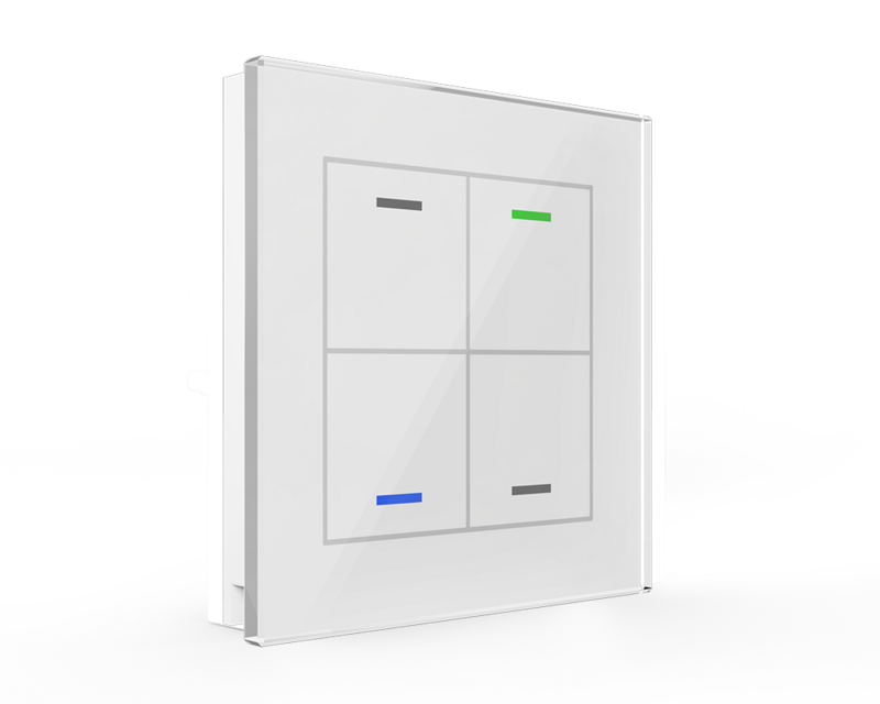 MDT technologies Glastaster II Light 4-fach RGBW, weiß, neut – Produktbild 1 (Hersteller)