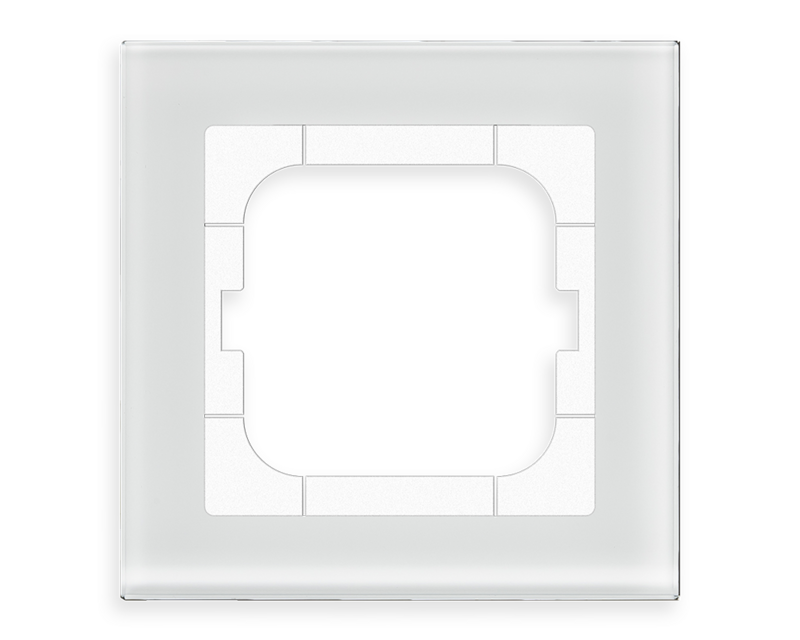 MDT technologies Glasrahmen 1-fach weiß für 63mm Programme B – Produktbild 1 (Hersteller)