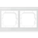 MDT technologies Glasrahmen 2-fach weiß für 63mm Programme B – Produktbild 1 (Hersteller)