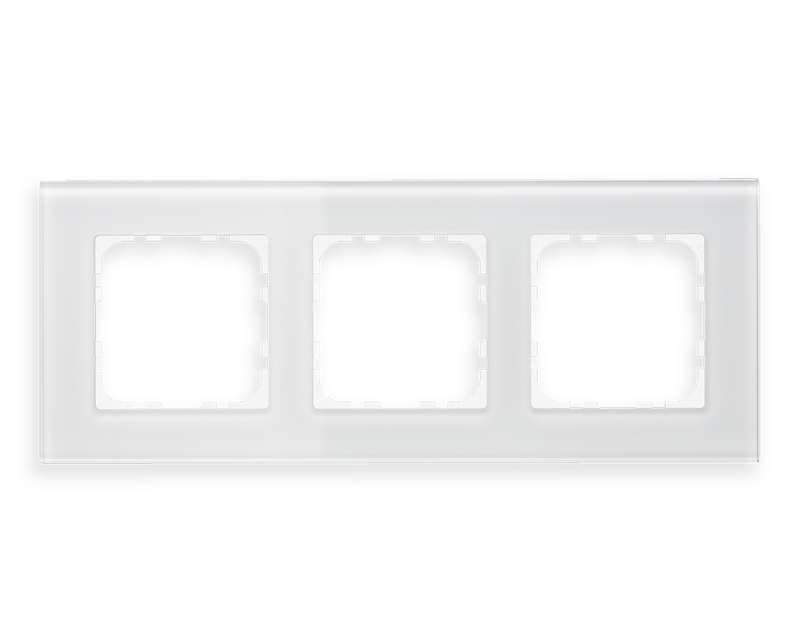 MDT technologies Glasrahmen 3-fach weiß BE-GTR3W.01 – Produktbild 1 (Hersteller)