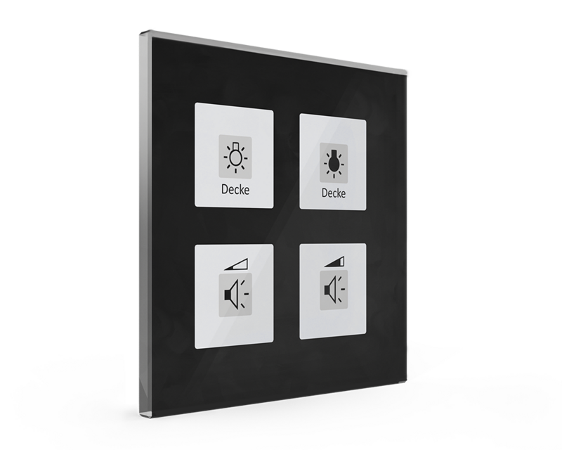 MDT technologies Glastaster Plus 4-fach schwarz, mit Temp Se – Produktbild 1 (Hersteller)