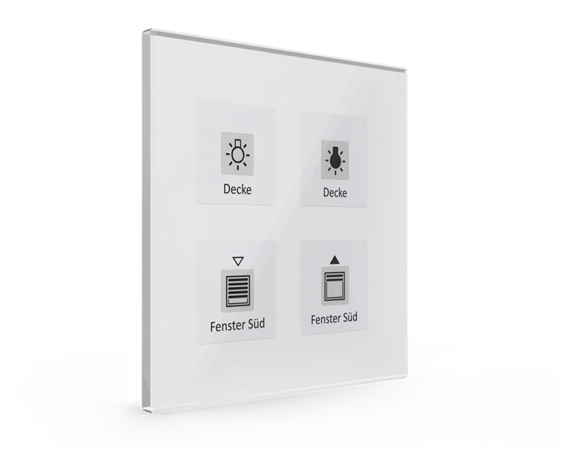MDT Technologies Glastaster Plus 4-fach weiß, mit Temperatur – Produktbild 1 (Hersteller)