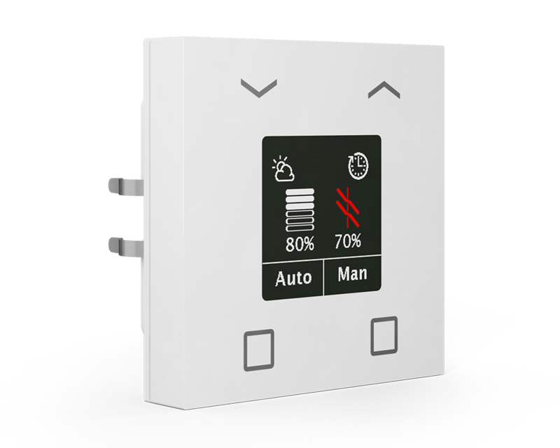 MDT technologies Jalousietaster Smart 4-fach mit Farbdisplay – Produktbild 1 (Hersteller)