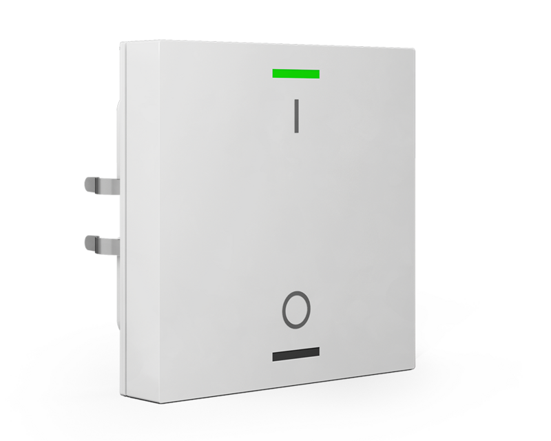MDT technologies Taster Light 55 1-fach RGBW, reinweiß/glä,  – Produktbild 1 (Hersteller)