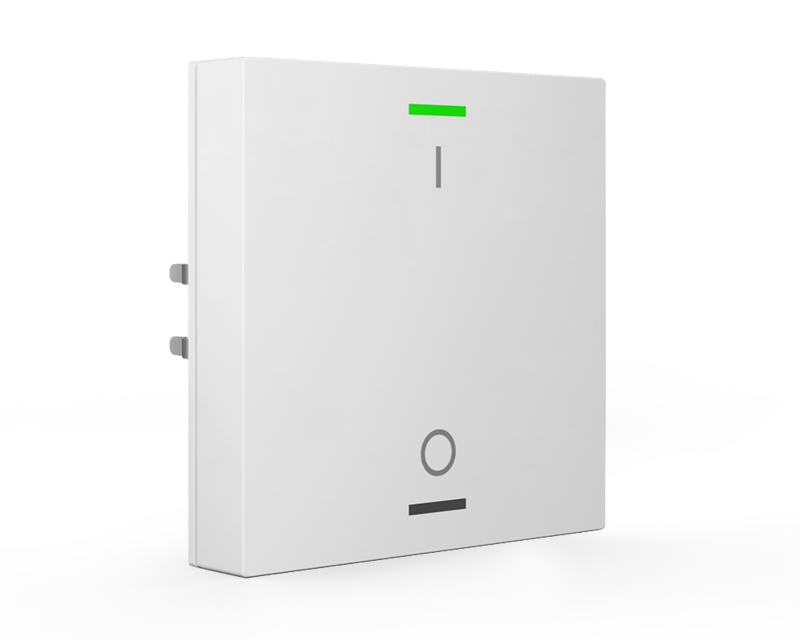MDT technologies Taster Light 55 1-fach RGBW, reinweiß/glä,  – Produktbild 1 (Hersteller)