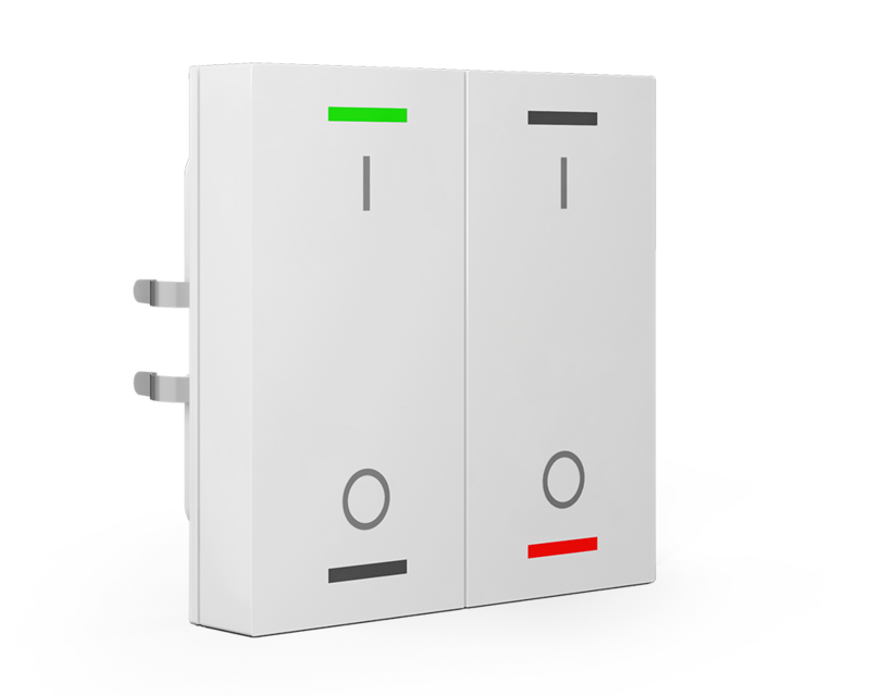 MDT Technologies Taster Light 55 I/O, 2-fach RGB-W, BE-TAL55 – Produktbild 1 (Hersteller)
