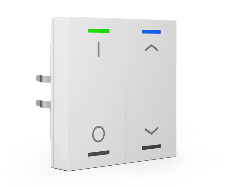 MDT technologies Taster Light 63 2-fach RGBW, Studiows, glä  – Produktbild 1 (Hersteller)
