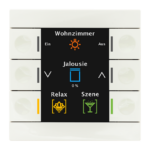 MDT technologies Taster Smart 86 Farbdisplay, reinweiß/glä B – Produktbild 1 (Hersteller)