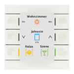 MDT Technologies Taster Smart 86 Farbdisplay, reinweiß glänz – Produktbild 1 (Hersteller)