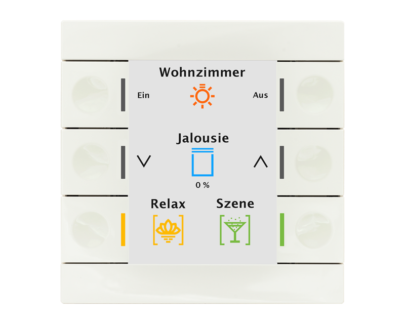MDT Technologies Taster Smart 86 Farbdisplay, reinweiß glänz – Produktbild 1 (Hersteller)