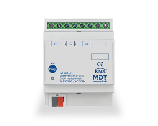 MDT Technologies Energiezähler 3-fach 20 A, Direktmessung EZ – Produktbild 1 (Hersteller)