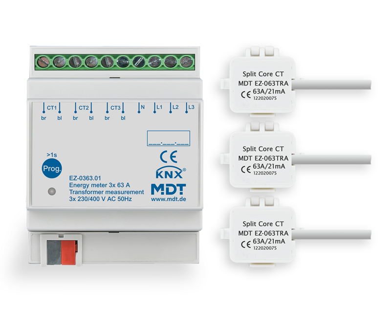 MDT Technologies Energiezähler EZ mit Wandlermessung 3-fach  – Produktbild 1 (Hersteller)