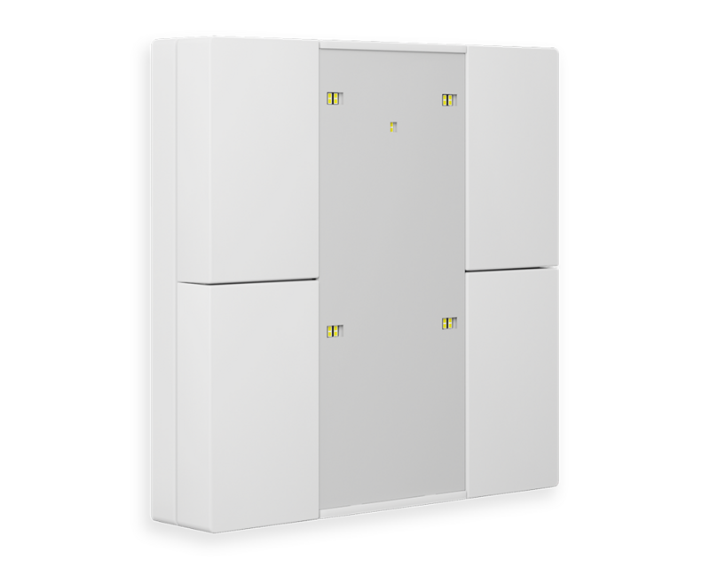MDT Technologies KNX RF+ Funk Taster Plus 4-fach, reinweiß g – Produktbild 1 (Hersteller)