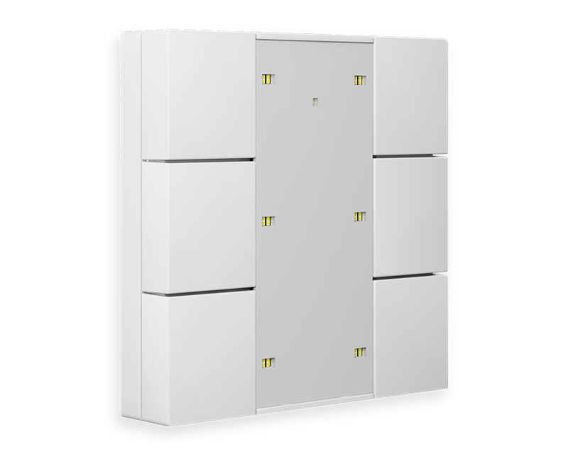 MDT technologies KNX RF+Funk Taster Plus 6-f. mit Aktor, rei – Produktbild 1 (Hersteller)