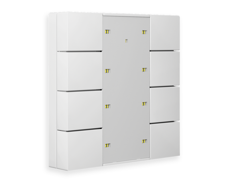MDT Technologies KNX RF+ Funktaster Plus 8-fach, reinweiß gl – Produktbild 1 (Hersteller)