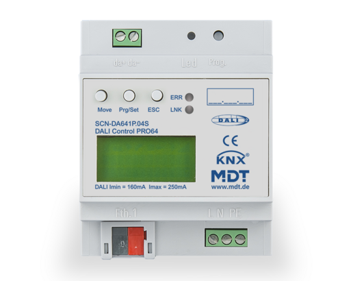 MDT Technologies Dali Control PRO64 Gateway, 4TE, Reiheneinb – Produktbild 1 (Hersteller)