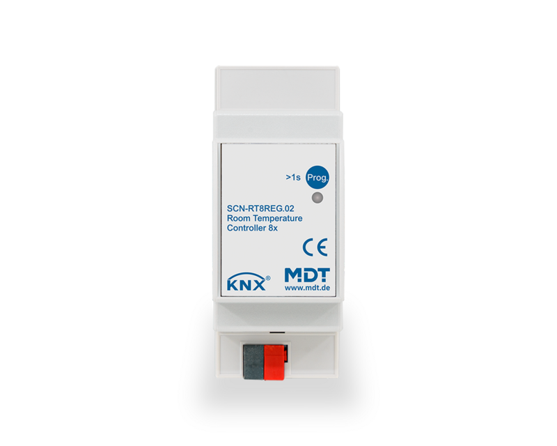 MDT Technologies Temperaturregler 8-fach, 2TE Reiheneinbauge – Produktbild 1 (Hersteller)