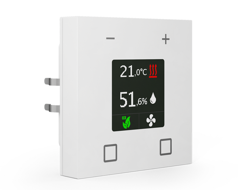 MDT Technologies Raumtemperaturregler Smart 55 reinweiß glän – Produktbild 1 (Hersteller)