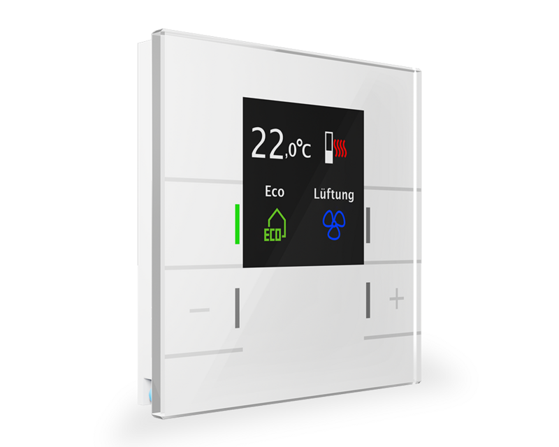 MDT technologies Glas Raumtemperaturregler Smart, weiß SCN-R – Produktbild 2 (Hersteller)