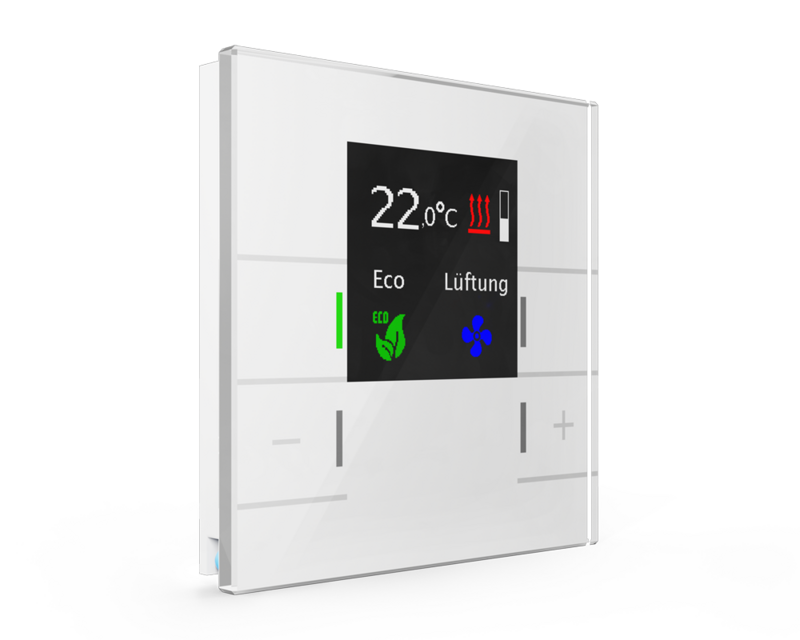 MDT technologies Glas Raumtemperaturregler Smart, weiß SCN-R – Produktbild 1 (Hersteller)