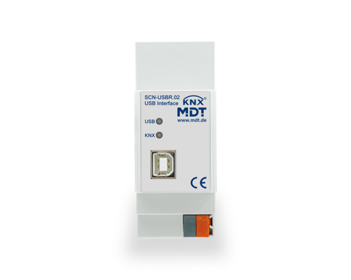 MDT Technologies KNX USB Interface 2TE Reiheneinbaugerät, SC – Produktbild 1 (Hersteller)