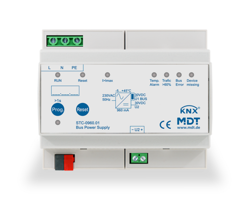 MDT Technologies Busspannungsversorgung STC, 6TE Reiheneinba – Produktbild 1 (Hersteller)