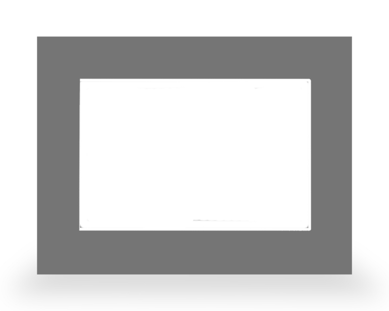MDT technologies Rahmen Edelstahl-Look gebürstet, 7 Zoll VCB – Produktbild 1 (Hersteller)
