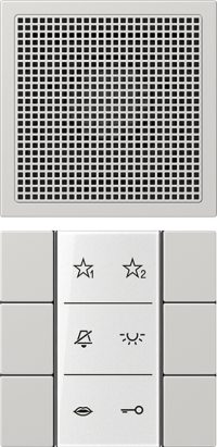 Jung Audio-Innenstation m.Beschriftungsfeld SI AI LS 6 LG