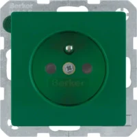 Berker Steckdose mit Schutzkontakt Q.1 grau 6768766013