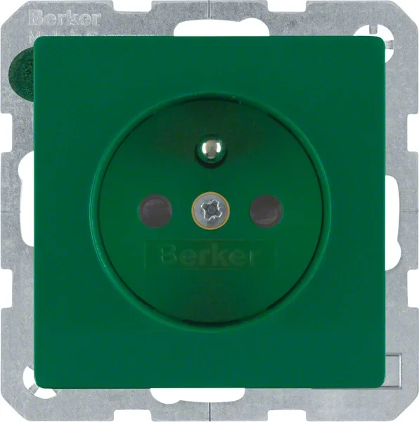 Berker Berker Steckdose mit Schutzkontakt Q.1 grau 6768766013