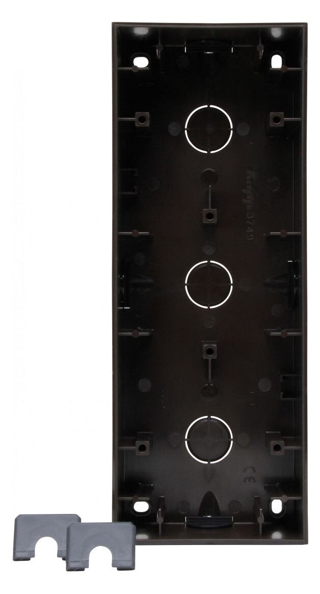 Kopp Kopp 374950004 HK07-3-fach APgehäuse Farbe:schwarz matt