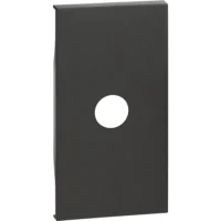 BTicino KG08M2 LivingNow 2M Abdeckung TV-Dose in der Farbausführung Black