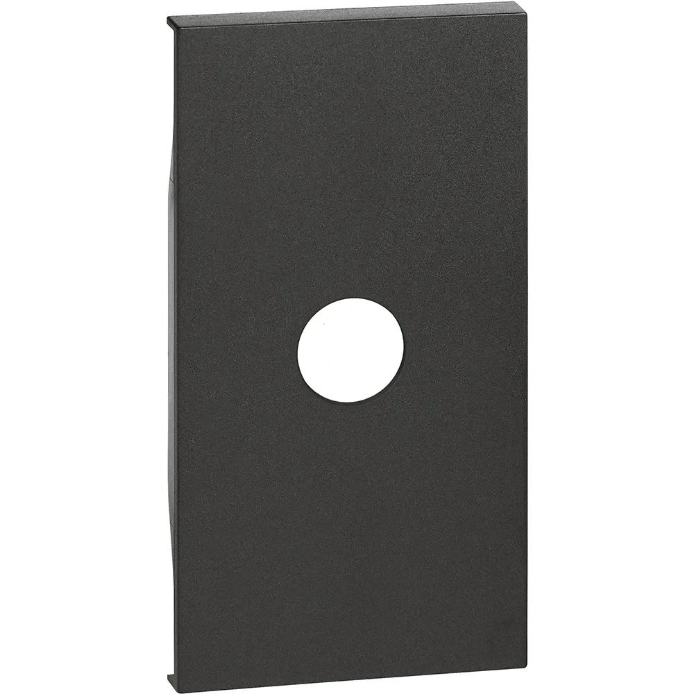 Legrand BTicino KG08M2 LivingNow 2M Abdeckung TV-Dose in der Farbausführung Black