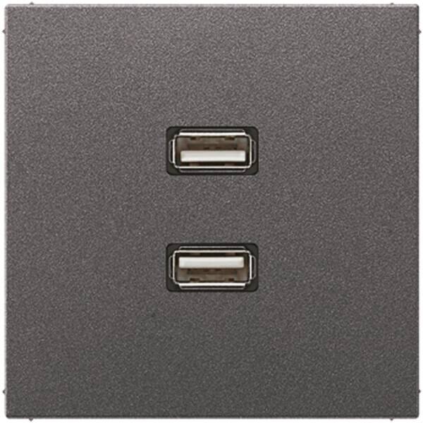 Jung Jung MAAL1153AN Einsatz 2xUSB LS Aluminium anthrazit