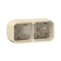 Legrand 069867L Plexo New 2-fach Gehäuse horizontal und vertikal in der Beige