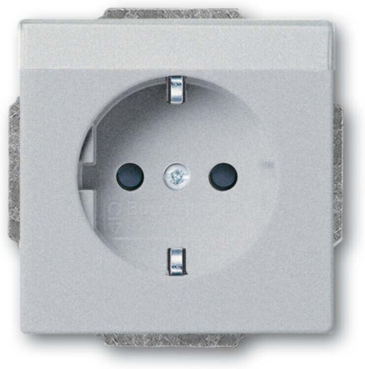 Busch-Jaeger Busch-Jaeger SCHUKO Steckdosen-Einsatz Aluminium-Silber 20 EUCNB-83